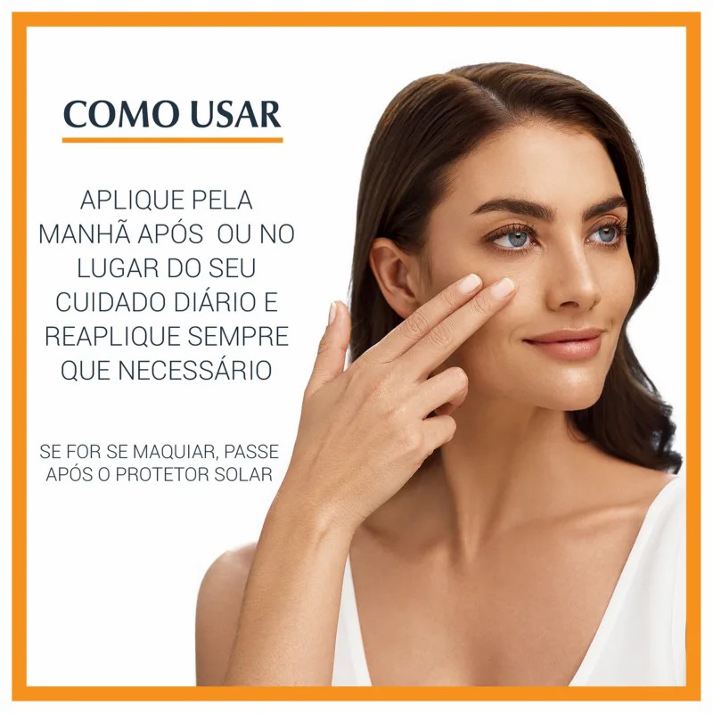Protetor solar facial Eucerin com cor para pele acneica e oleosa